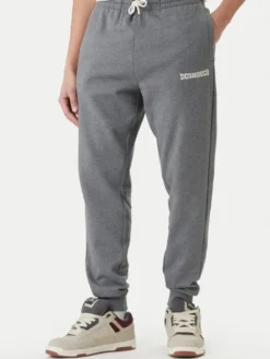 DC Shoes Spodnie dresowe Baseline ADYFB03069 Szary Regular Fit