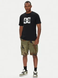 DC Shoes Szorty materiałowe Tundra ADYWS03086 Zielony Regular Fit