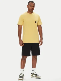 DC Shoes T-Shirt ADYKT03246 Żółty Regular Fit