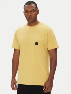 DC Shoes T-Shirt ADYKT03246 Żółty Regular Fit