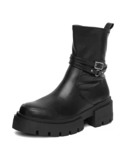 DeeZee Botki W4LH101008D Czarny