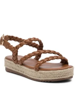 DeeZee Espadryle E8875-1 Brązowy