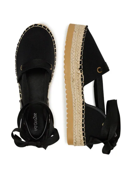 DeeZee Espadryle ZYLS093 Czarny