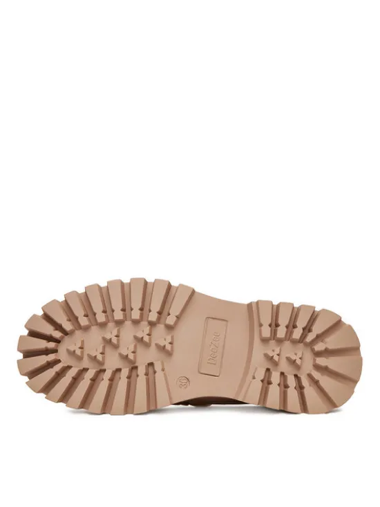 DeeZee Loafersy HY19001-2 Beżowy