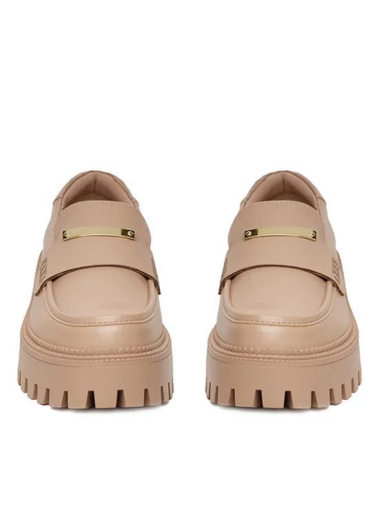 DeeZee Loafersy HY19001-2 Beżowy