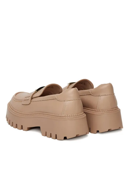 DeeZee Loafersy HY19001-2 Beżowy