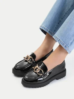 DeeZee Loafersy WS5621-18 Czarny