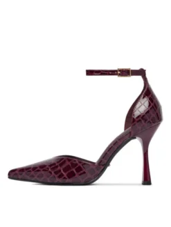 DeeZee Szpilki CEO-LS6049-10 Bordowy