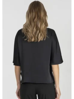 Deni Cler Milano Bluzka W-DC-1263-E5-A9-90-1 Czarny Loose Fit