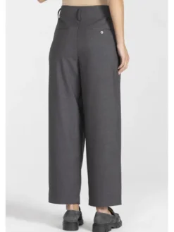 Deni Cler Milano Spodnie materiałowe T-DC-5268-E5-40-80-1 Szary Loose Leg