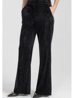Deni Cler Milano Spodnie materiałowe W-DC-5257-E5-M9-90-1 Czarny Loose Leg