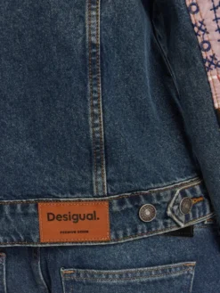 Desigual Kurtka jeansowa Etnic 25WWED14 Kolorowy Regular Fit