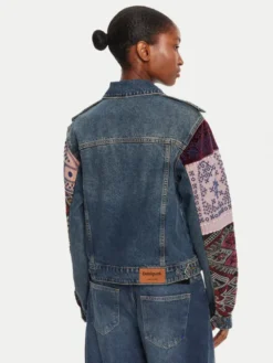 Desigual Kurtka jeansowa Etnic 25WWED14 Kolorowy Regular Fit