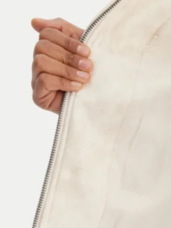 Desigual Kurtka przejściowa 26SWEW10 Kremowy Regular Fit