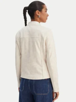 Desigual Kurtka przejściowa 26SWEW10 Kremowy Regular Fit
