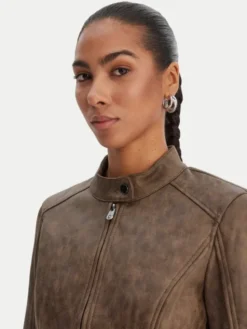 Desigual Kurtka przejściowa 26SWEW10 Brązowy Regular Fit