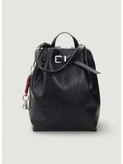 Desigual Plecak BACK_HALF LOGO LUENA NF B Czarny