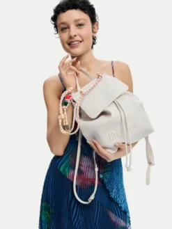 Desigual Plecak 26SAKP18 Kremowy