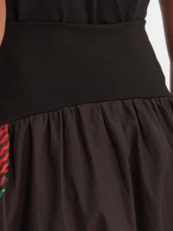 Desigual Spódnica midi 26SWFW02 Czarny Regular Fit