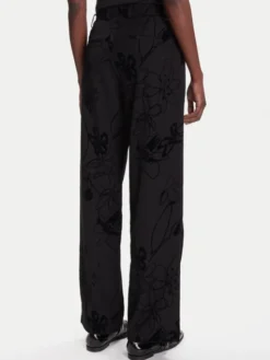 Desigual Spodnie materiałowe Flock 25WWPW05 Czarny Regular Fit
