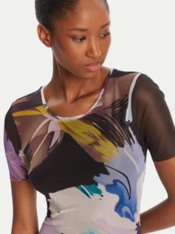 Desigual Sukienka codzienna Bernadette 25WWVK19 Kolorowy Slim Fit