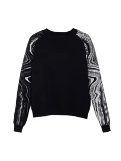 Desigual Sweter Kodiak 25WWJF28 Czarny Regular Fit