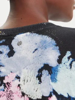 Desigual Sweter Nenufar Lacroix 25WWJF46 Kolorowy Regular Fit