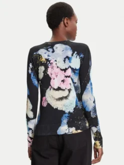 Desigual Sweter Nenufar Lacroix 25WWJF46 Kolorowy Regular Fit
