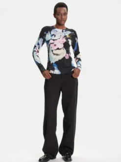 Desigual Sweter Nenufar Lacroix 25WWJF46 Kolorowy Regular Fit