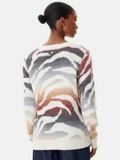 Desigual Sweter Wasilla 25WWJF21 Kolorowy Regular Fit