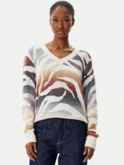 Desigual Sweter Wasilla 25WWJF21 Kolorowy Regular Fit
