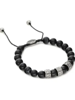 Diesel Bransoletka DX1101040 Czarny