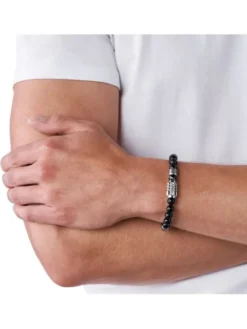 Diesel Bransoletka DX0847040 Czarny