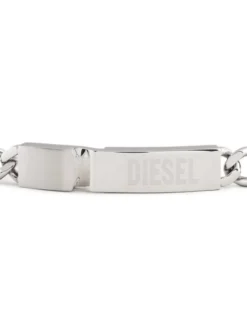 Diesel Bransoletka Stacked DX0966040 Srebrny
