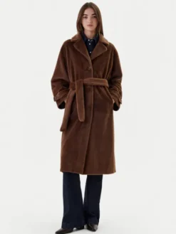 Dixie Futro K330Y009A Brązowy Regular Fit