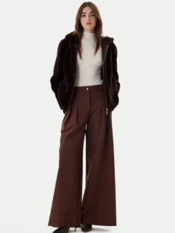 Dixie Futro V330Y003A Brązowy Regular Fit