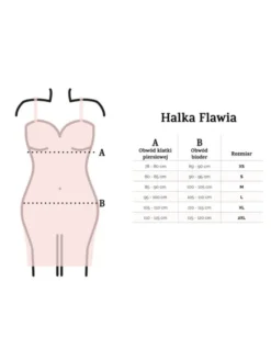 DKaren Lingerie Halka Flawia Czarny Slim Fit