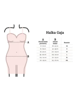 DKaren Lingerie Halka Gaja Czerwony Classic Fit