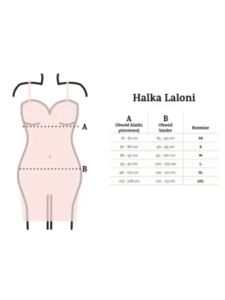 DKaren Lingerie Halka Laloni Czerwony Classic Fit