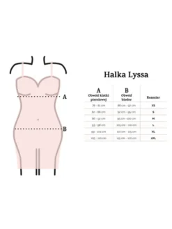 DKaren Lingerie Halka Lyssa Bordowy Classic Fit