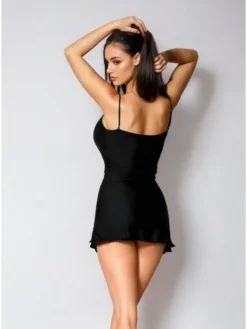 DKaren Lingerie Halka Sasha Czarny Classic Fit
