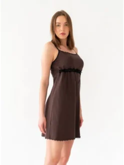 DKaren Lingerie Halka Viki2 Brązowy Classic Fit