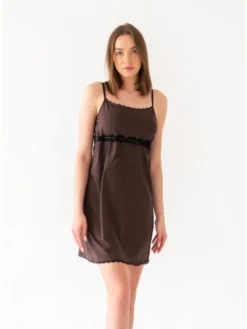 DKaren Lingerie Halka Viki2 Brązowy Classic Fit
