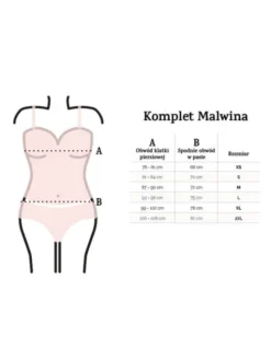 DKaren Lingerie Komplet bielizny Malwina Szary Classic Fit