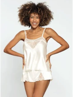 DKaren Lingerie Komplet bielizny Zala Écru Close Fit