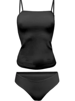 DKaren Lingerie Komplet bielizny Paula Czarny Classic Fit