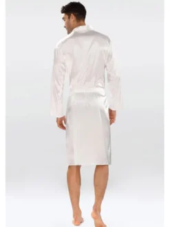 DKaren Lingerie Szlafrok Christian Męska Écru