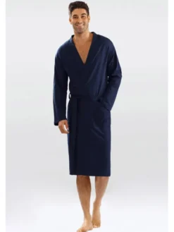 DKaren Lingerie Szlafrok Harry Męska Granatowy