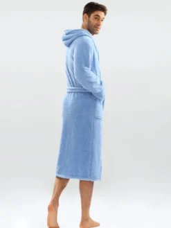DKaren Lingerie Szlafrok 130MęskaKaptur Niebieski