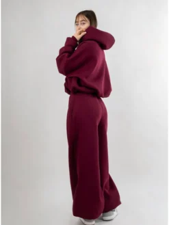 DKaren Sport Dres B27 Bordowy Oversize